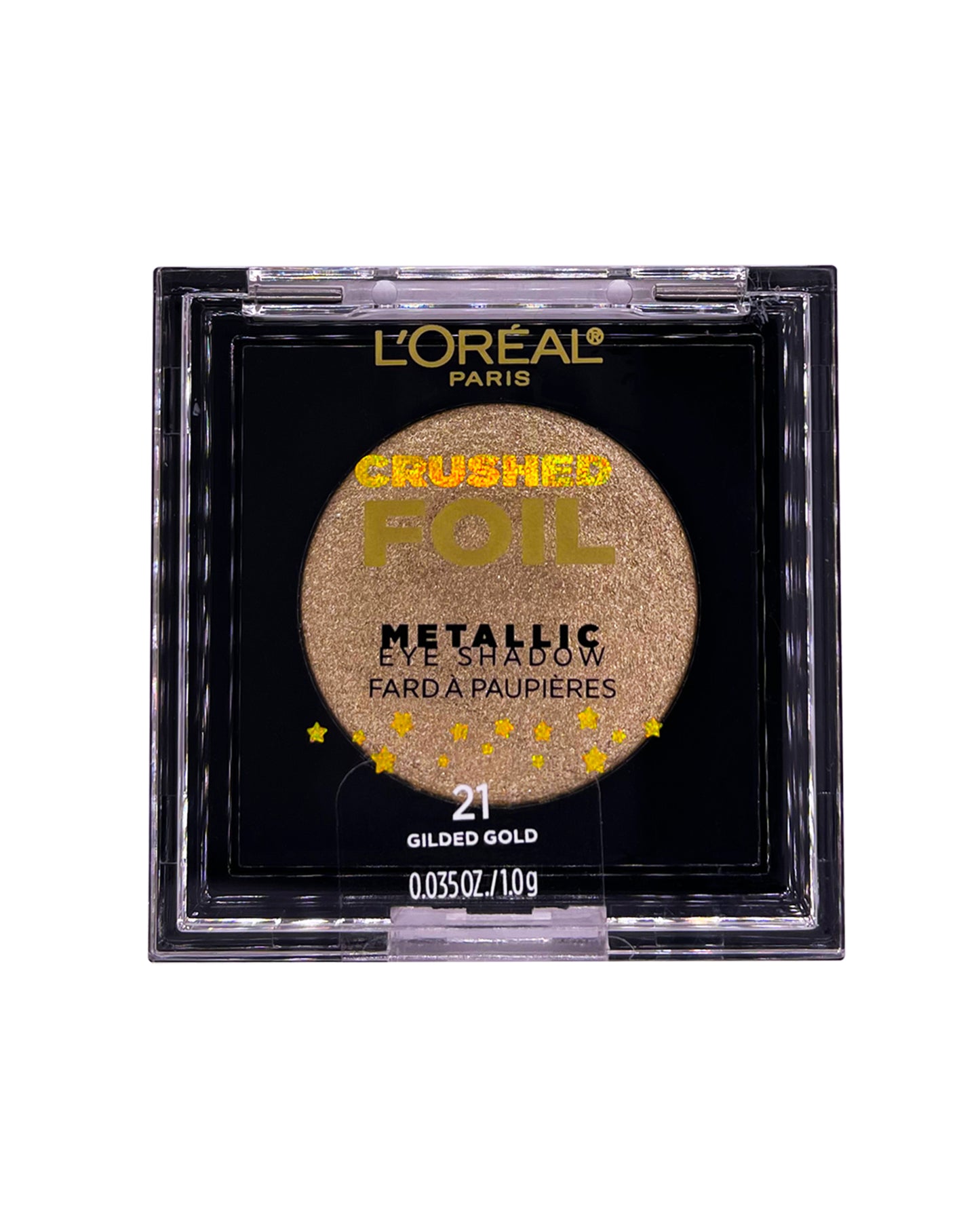 L'OREAL INFALLIABLE CRUSHED FOIL METALLIC EYE SHADOW 1 g / 0.035 oz (21 - GILDED GOLD)