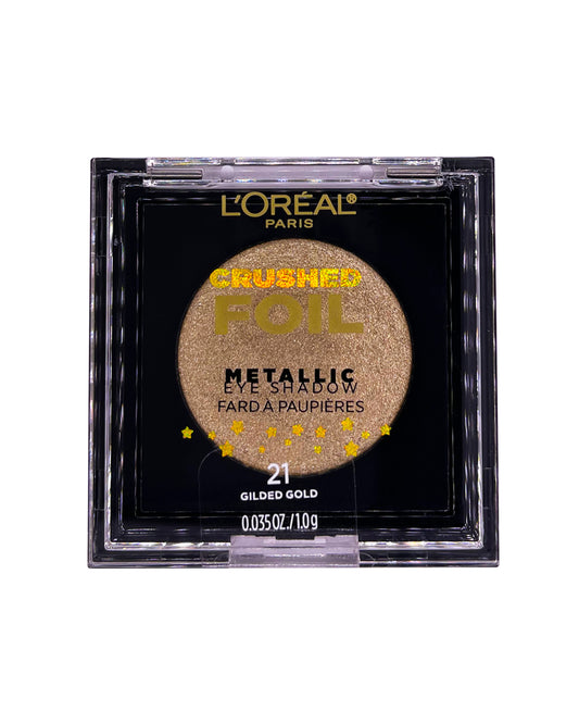 L'OREAL INFALLIABLE CRUSHED FOIL METALLIC EYE SHADOW 1 g / 0.035 oz (21 - GILDED GOLD)