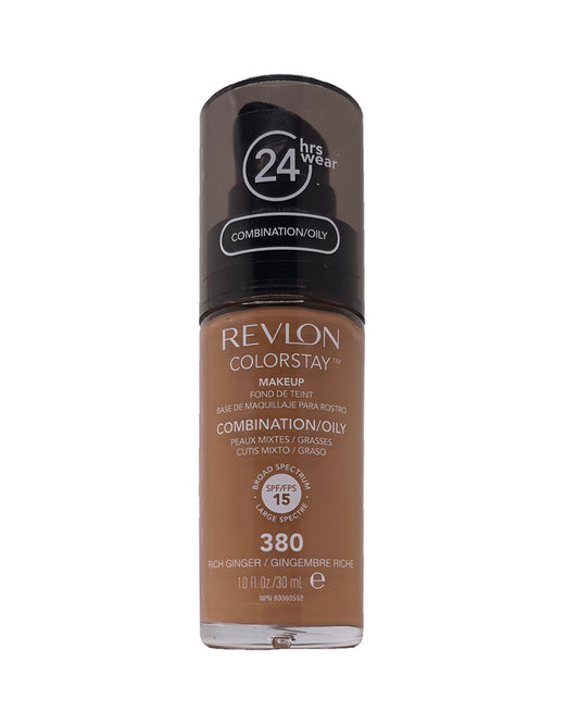 REVLON COLORSTAY COMBINATION/OILY SKIN SPF 15; 30ml / 1fl. oz. (380 - RICH GINGER)