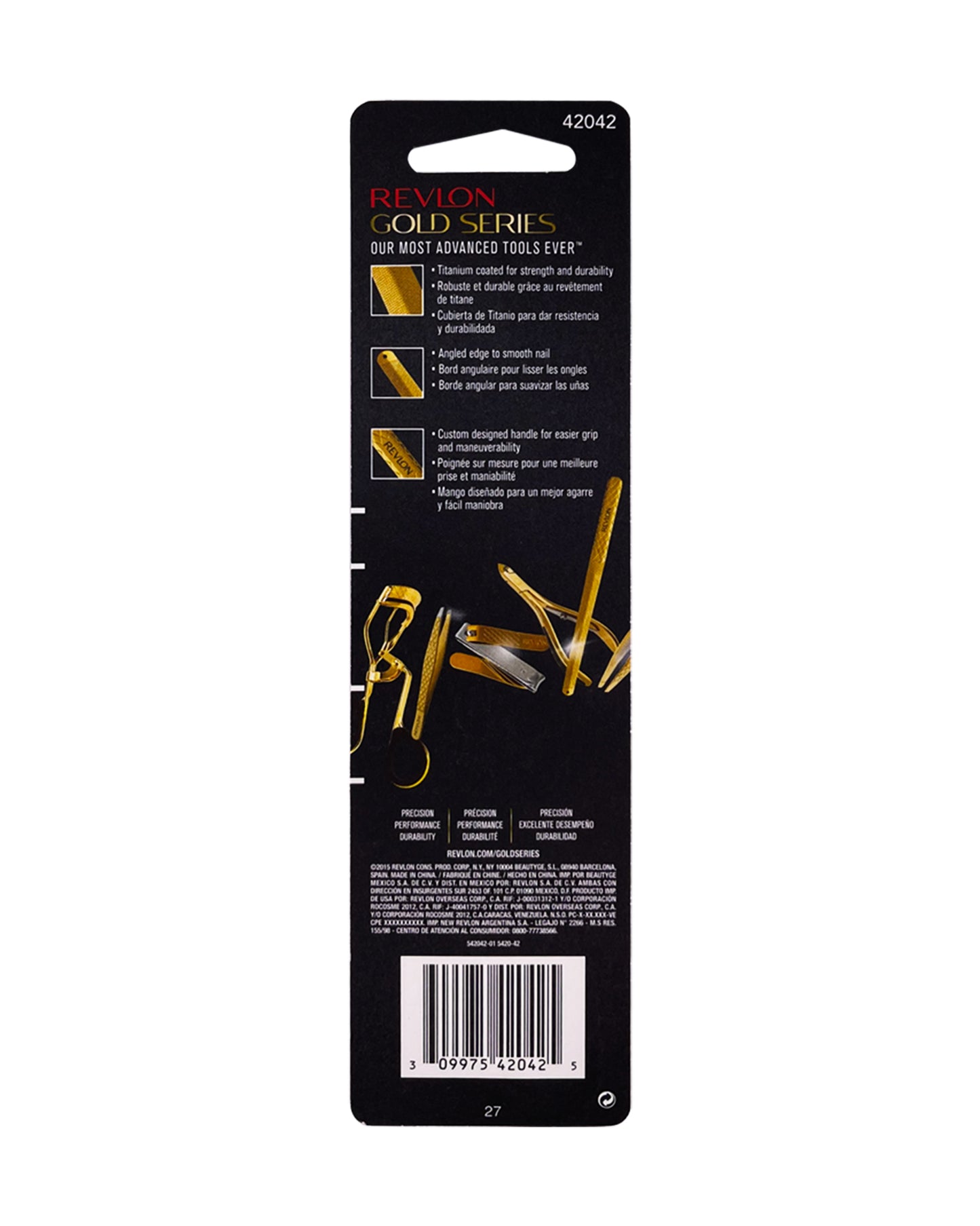 REVLON GOLD SERIES TITANIUM COATED NAIL FILE