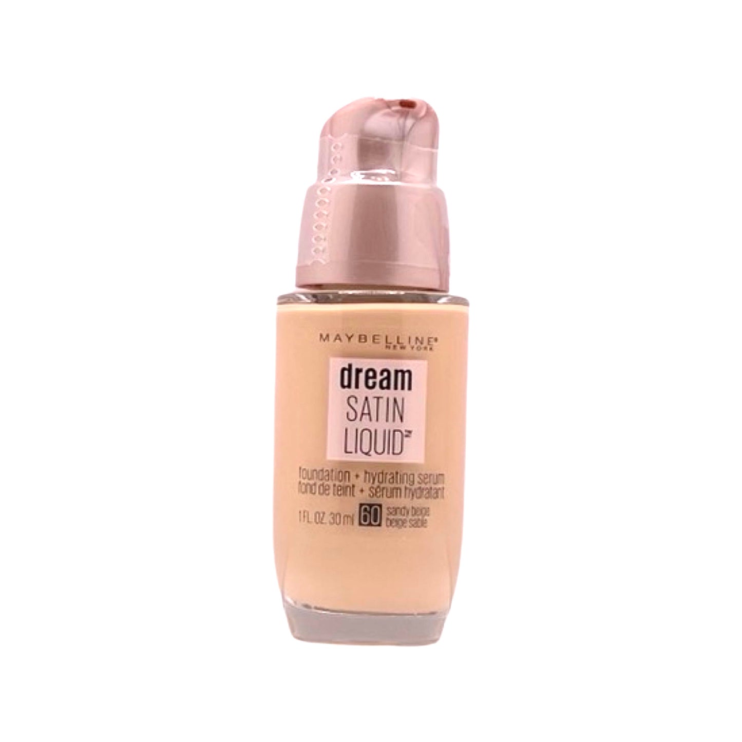 MAYBELLINE DREAM SATIN LIQUID FOUNDATION 1 fl. oz. / 30 ml (60 - SANDY BEIJE)