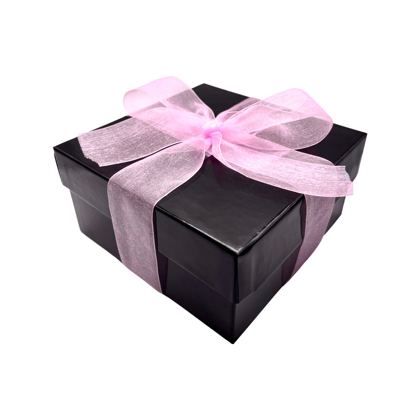 DELUXE GIFT BOX 6” x 6” x 3” BLACK