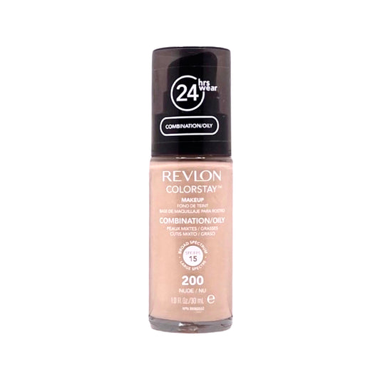 REVLON COLORSTAY COMBINATION/OILY SKIN SPF 15; 1 fl. oz. / 30 ml (200 - NUDE)