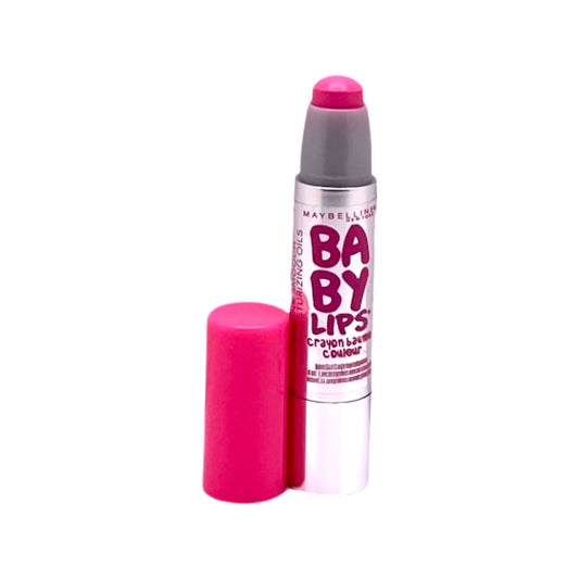 MAYBELLINE BABY LIPS COLOR BALM CRAYON 0.09 oz (35 - PINK SMOOCH WITH MOISTURISING OILS)