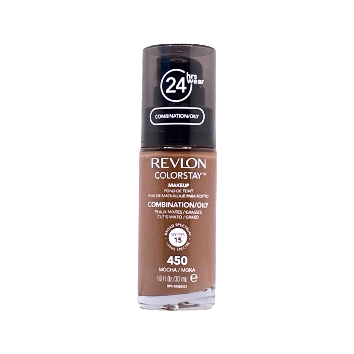 REVLON COLORSTAY COMBINATION/OILY SKIN SPF 15; 1 fl. oz. / 30 ml (450 - MOCHA)