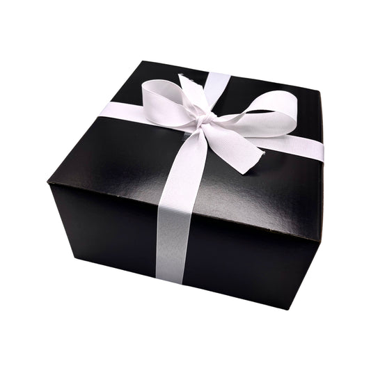 GIFT BOX 8” x 8” x 4” GLOSSY BLACK