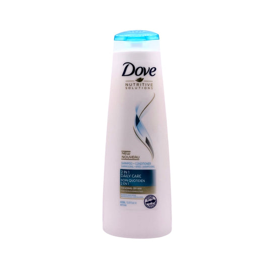 DOVE NUTRITIVE SOLUTION SHAMPOO + CONDITIONER 2 IN 1 DAILY CARE FOR NORMAL / DRY HAIR 13.5 fl. oz. / 400 ml