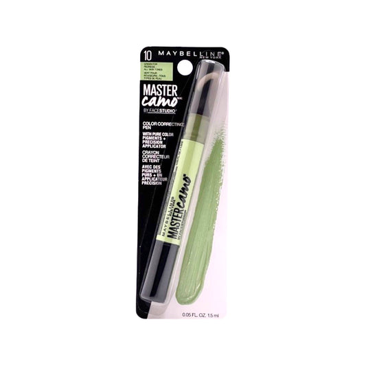 MAYBELLINE MASTER CAMO BY FACESTUDIO COLOR CORRECTING PEN 0.05 fl. oz. / 1.5 ml (10 - GREEN FOR REDNESS)