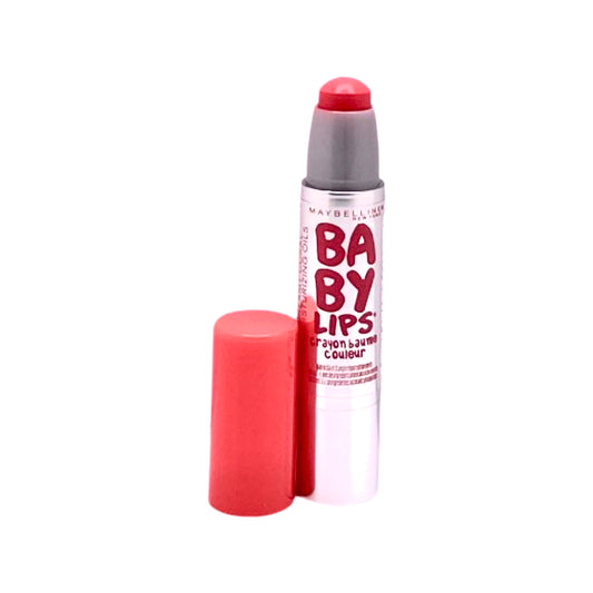 MAYBELLINE BABY LIPS COLOR BALM CRAYON 0.09 oz (20 - CREAMY CORAL WITH MOISTURISING OILS)