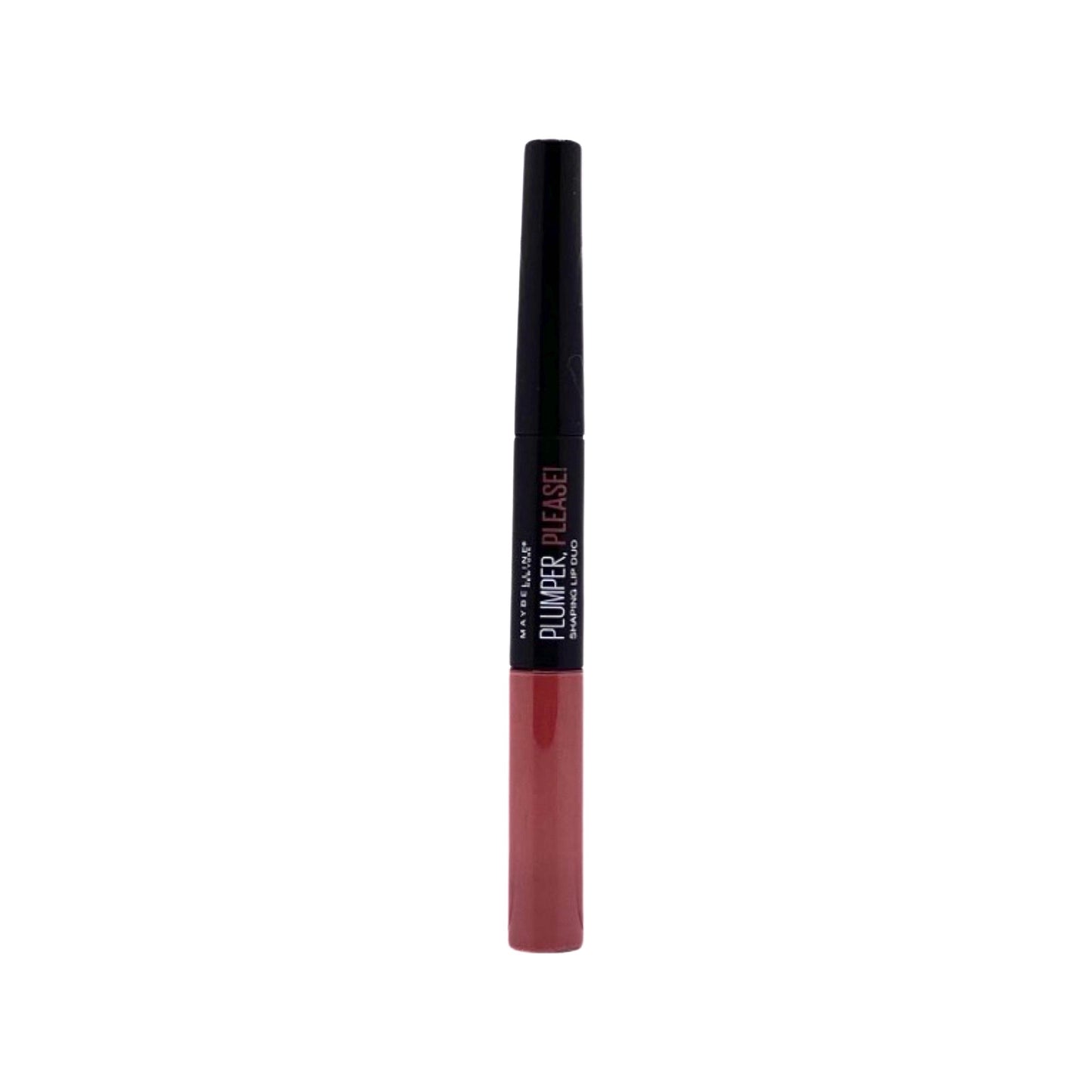 MAYBELLINE PLUMPER PLEASE SHAPING LIP DUO 2 IN 1 GLOSS 0.14 fl. oz. + LINER 0.035 oz (205 - CLOSE UP)