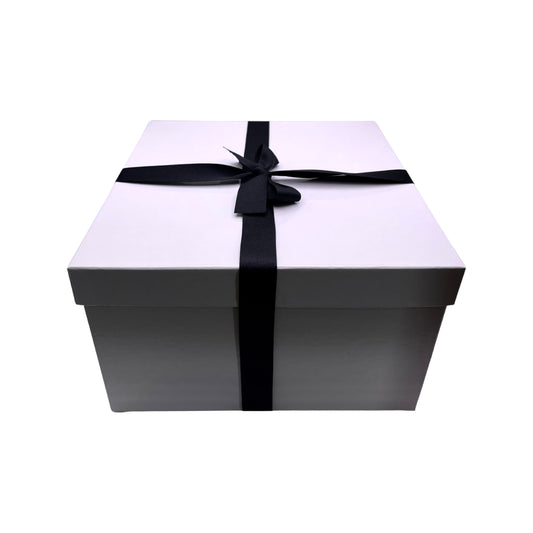 DELUXE GIFT BOX 10” x 10” x 6” WHITE