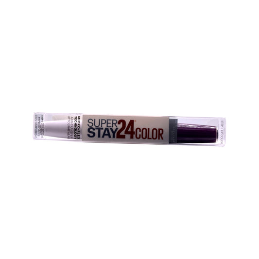 MAYBELLINE SUPER STAY 24 HOURS COLOR 2 STEPS LIP GLOSS; STEP 1: 0.077 fl oz / 2.3 ml AND STEP 2: 0.63 oz / 1.8 g (225 - ALL DAY PLUM)